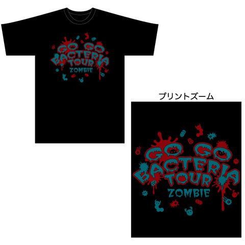 ぞんび 「GO GO BACTERIA TOUR」BIG Tシャツ