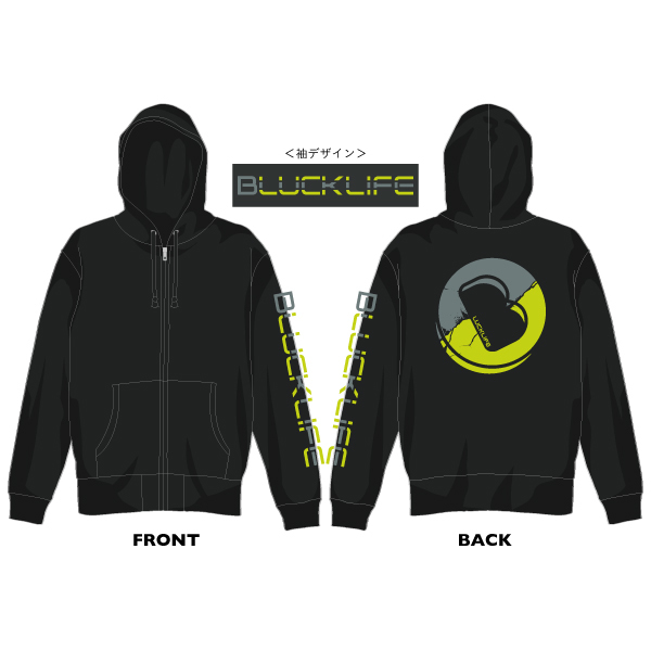 LUCK LIFE×BLUCK LIFEコラボパーカー(M/L/XL)